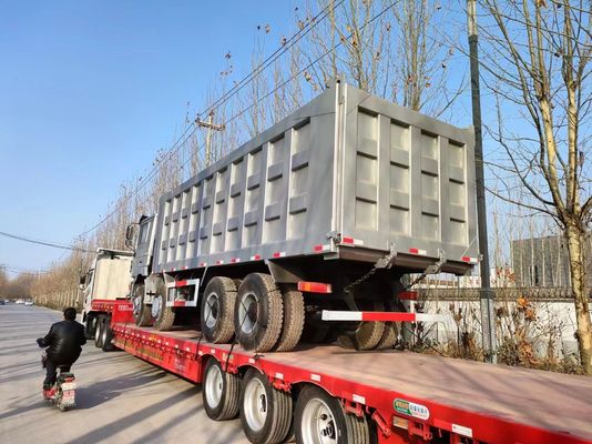 Certificado GCC Shacman F3000 8 * 4 de despejo de caminhão com capacidade de motor de 6-8L em cinza
