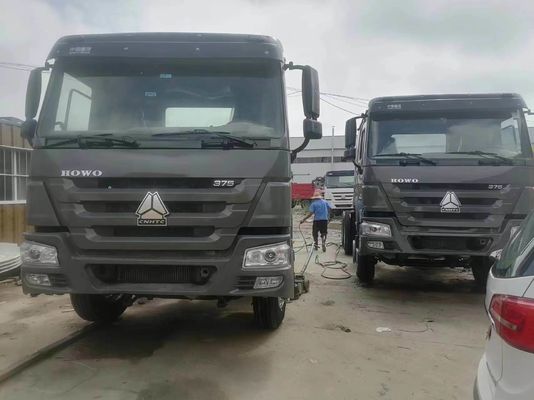 Transmissão manual cinza Sinotruk caminhão pesado 6 * 4 Trator caminhão tuboless design de pneus