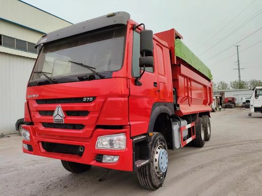 Certificado DOT HOWO 6*4 Caminhão de despejo de 5 toneladas 8 toneladas 10 toneladas Capacidade para camiões de descarga de construção