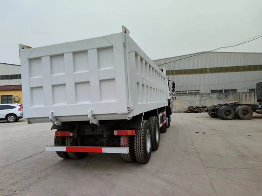 Caminhão de despejo de estilo de elevação dianteira 12.00r20 Pneus 375HP Sinotruk HOWO 8 * 4 Caminhão de segunda mão