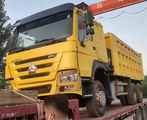 10 pneus Sinotruck HOWO 6*4 camião de segunda mão camião de descarga traseiro estilo de elevação emissão Euro 3/4/5