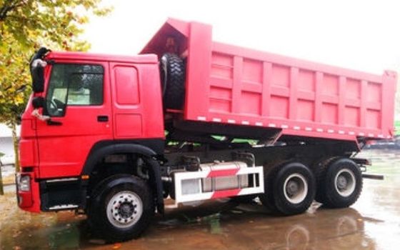 Transmissão manual Sinotruck HOWO 40 Ton 6X4 10 Wheel Dump Truck para desempenho