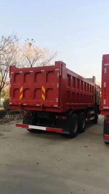 18 metros cúbicos de capacidade usado HOWO 6X4 camião de descarga pesado com transmissão manual