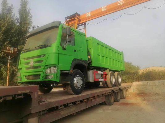 Transmissão manual Tipo 12.00r20 Pneus de segunda mão Sinotruck HOWO 6*4 Dump Truck 10 pneus