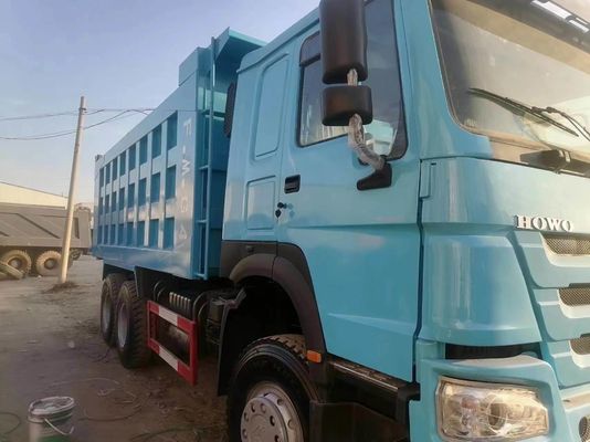 Sinotruck HOWO 6*4 Dump Truck Peacock Blue com Design de Pneus Radial Certificação GCC