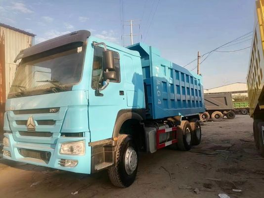 Sinotruck HOWO 6*4 Dump Truck Peacock Blue com Design de Pneus Radial Certificação GCC