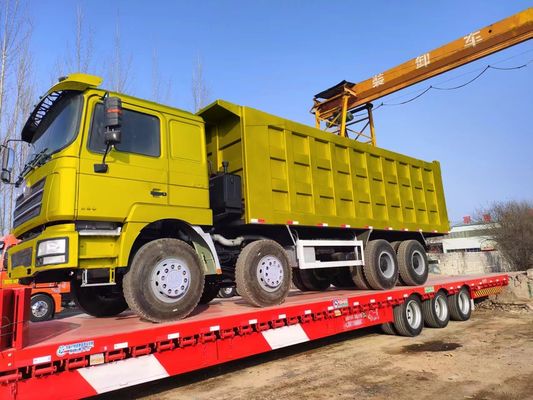Shacman 8X4 12 rodas usadas 50 toneladas 60 toneladas camião pesado de lixo 351-450 hp