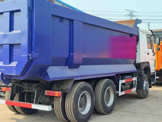 10 pneus Carrinho de lixo tipo U branco Sinotruck HOWO 6*4 em branco e azul para assentos ≤5