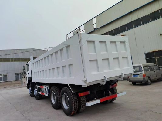 375HP Sinotruk HOWO 8*4 camião de segunda mão camião de segunda mão 12 rodas transporte branco