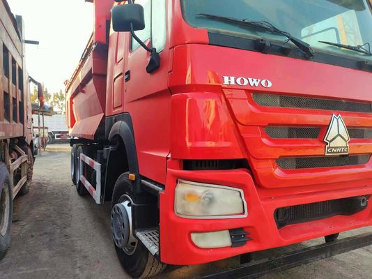 10 pneus U-Typ Dump Truck Sinotruck HOWO 6 * 4 com 380HP Truck e estilo de elevação frontal