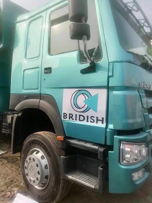 351-450hp Transmissão manual Sinotruck HOWO 6*4 Caminhão de descarga com caixa de embalagem tipo U