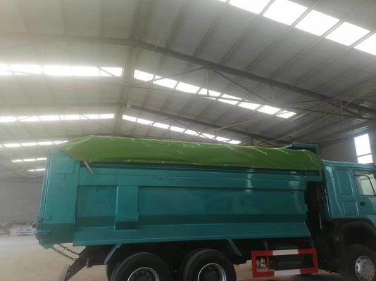 351-450hp Transmissão manual Sinotruck HOWO 6*4 Caminhão de descarga com caixa de embalagem tipo U