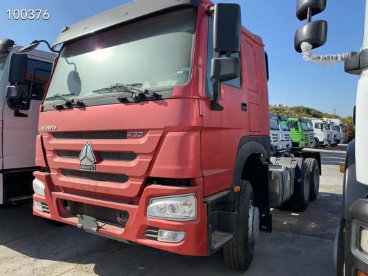 Transmissão manual HOWO 6*4 Tractor Truck 375HP 371HP 10 pneus Heavy Duty Trailer Head