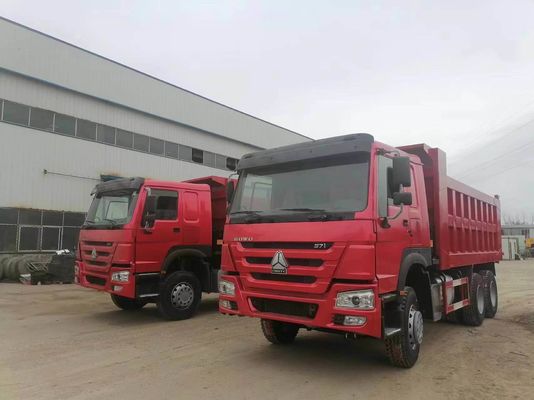 Sinotruk HOWO 6X4 camião 371HP 10 rodas camiões de descarga usados com capacidade de motor de 6-8L