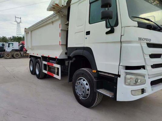Sinotruck HOWO 6*4 Carrinho de segunda mão branco do tipo U com transmissão manual