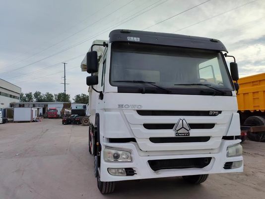 Sinotruck HOWO 6*4 Carrinho de segunda mão branco do tipo U com transmissão manual