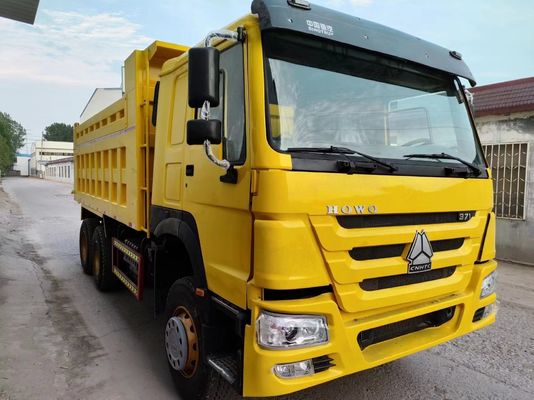 Desenho de pneus radiais Sinotruck HOWO 6*4 Caminhão de descarga Caminhão de segunda mão 10 pneus Caminhão de inverter