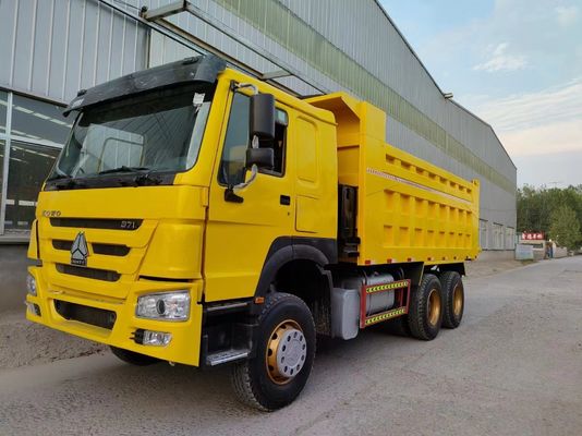 Desenho de pneus radiais Sinotruck HOWO 6*4 Caminhão de descarga Caminhão de segunda mão 10 pneus Caminhão de inverter