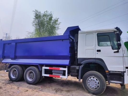 6X4 375HP U-Share segunda mão HOWO Dump Truck Motor Capacidade 6-8L potência 351-450hp