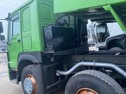 12 Wheeler Usado HOWO Dump Truck Design de pneu radial caminhão de segunda mão