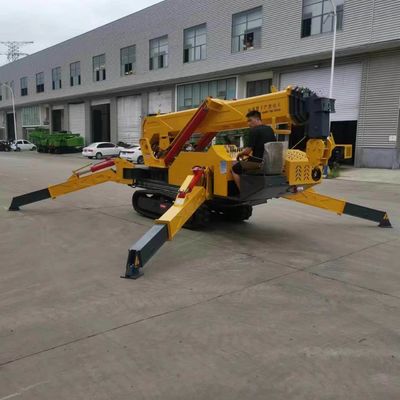 Elevador de construção de rolamento hidráulico de 360 graus mini guindaste de aranha de 8 toneladas com guindaste personalizado
