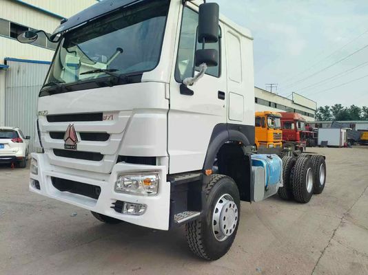 Potência 351-450 cv Sinotruk usado HOWO 6*4 caminhão tractor 12.00r20/12r22.5/315.80-25