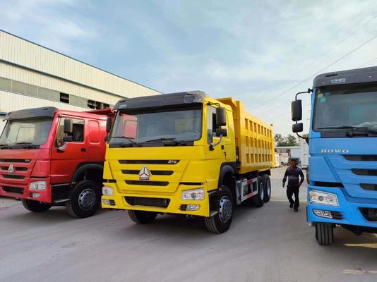 Caminhões de descarga de construção Estilo de elevação frontal HOWO 6*4 Caminhão de despejo 8500x2500x3600mm