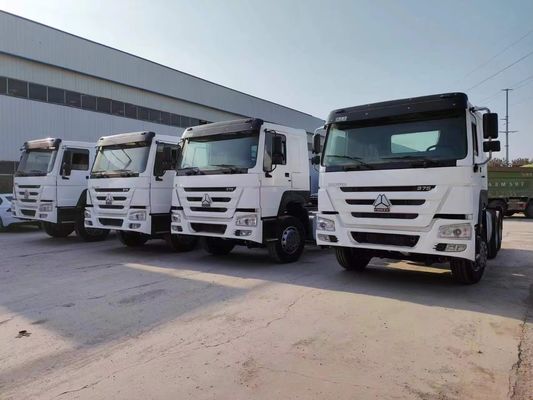 Sinotruk HOWO U-Type Branco 6*4 caminhão tractor de 10 rodas com 8500*2496*3450 mm Tamanho