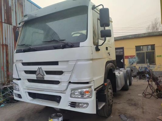 Sinotruk HOWO U-Type Branco 6*4 caminhão tractor de 10 rodas com 8500*2496*3450 mm Tamanho