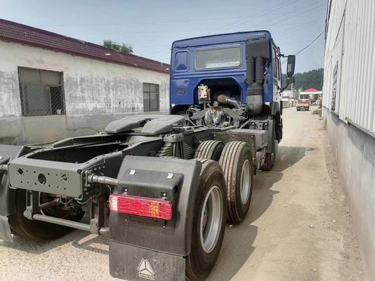 Sinotruk azul HOWO 6X4 10 Wheeler Used Tractor Truck com poderosa capacidade de reboque