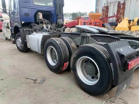 Sinotruk azul HOWO 6X4 10 Wheeler Used Tractor Truck com poderosa capacidade de reboque