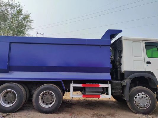 Sinotruck HOWO 6*4 Caminhão de lixo Caminhão de segunda mão 10 pneus Branco e azul Tipo U para cargas