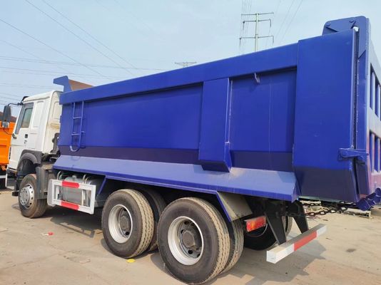 Sinotruck HOWO 6*4 Caminhão de lixo Caminhão de segunda mão 10 pneus Branco e azul Tipo U para cargas