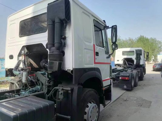 Transmissão manual Tipo 420HP Sinotruk HOWO 6 * 4 caminhão-trator com motor Weichai