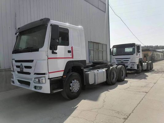 Transmissão manual Tipo 420HP Sinotruk HOWO 6 * 4 caminhão-trator com motor Weichai