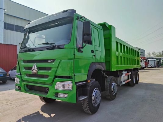 Sinotruk HOWO 8*4 camião de descarga 375HP Verde Cor 10500 x 2600m x 3400mm
