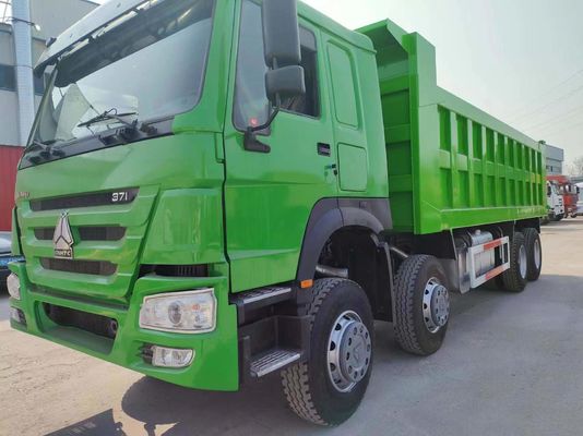 Sinotruk HOWO 8*4 camião de descarga 375HP Verde Cor 10500 x 2600m x 3400mm