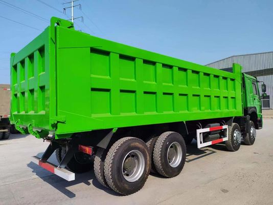 Sinotruk HOWO 8*4 camião de descarga 375HP Verde Cor 10500 x 2600m x 3400mm