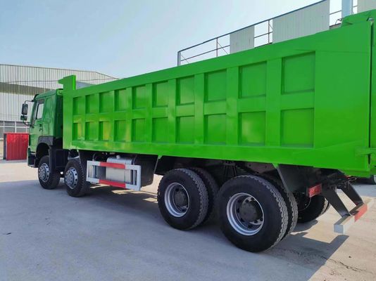 Sinotruk HOWO 8*4 camião de descarga 375HP Verde Cor 10500 x 2600m x 3400mm
