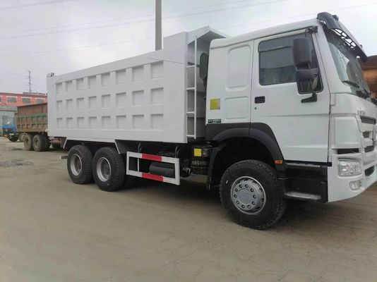 Sinotruk HOWO 6*4 camião de descarga de segunda mão com estilo de elevação frontal e cor diferente
