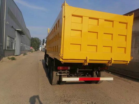 Sinotruck HOWO 6*4 camião de descarga amarelo com transmissão manual