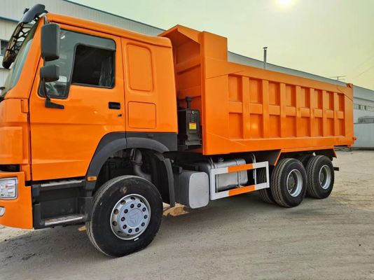 Caminhão de segunda mão para elevação frontal estilo Sinotruck HOWO 6*4 Caminhão de descarga 351-450hp
