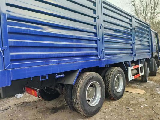 Sinotruck HOWO Azul 8*4 Box Truck 10 pneus caminhão de segunda mão com 6×4 rodas motrizes