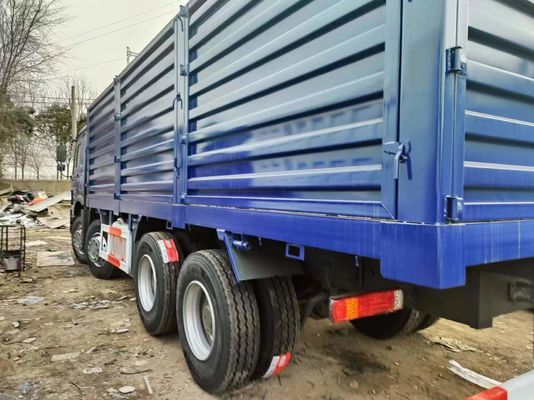 Sinotruck HOWO Azul 8*4 Box Truck 10 pneus caminhão de segunda mão com 6×4 rodas motrizes