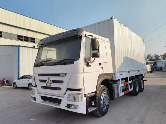 6*4 Design de pneu radial Sinotruck HOWO Branco camião de segunda mão 10 pneus para roda motriz