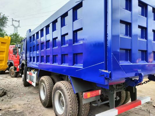 8×4 roda motriz Usado Sinotruk camião de descarga HOWO 440HP 12 pneus Capacidade de carga pesada
