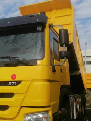 6X4 Tração HOWO Caminhão 371 Tipper Caminhões de descarga usados com capacidade de motor de 6-8L