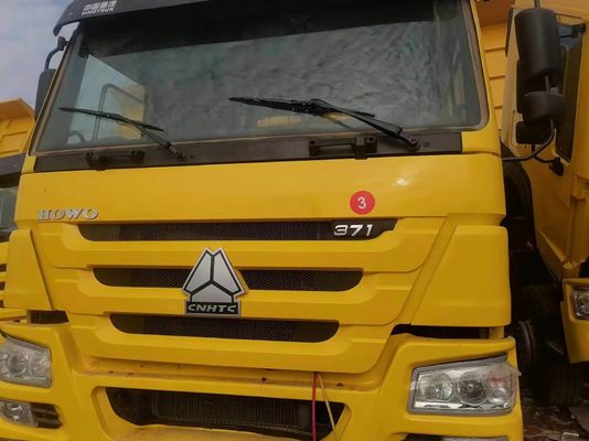 20-100 toneladas 6X4 371HP Sinotruck HOWO Caminhões de descarga usados com certificação ISO de pneus