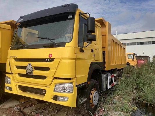 20-100 toneladas 6X4 371HP Sinotruck HOWO Caminhões de descarga usados com certificação ISO de pneus