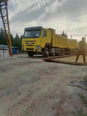 20-100 toneladas 6X4 371HP Sinotruck HOWO Caminhões de descarga usados com certificação ISO de pneus